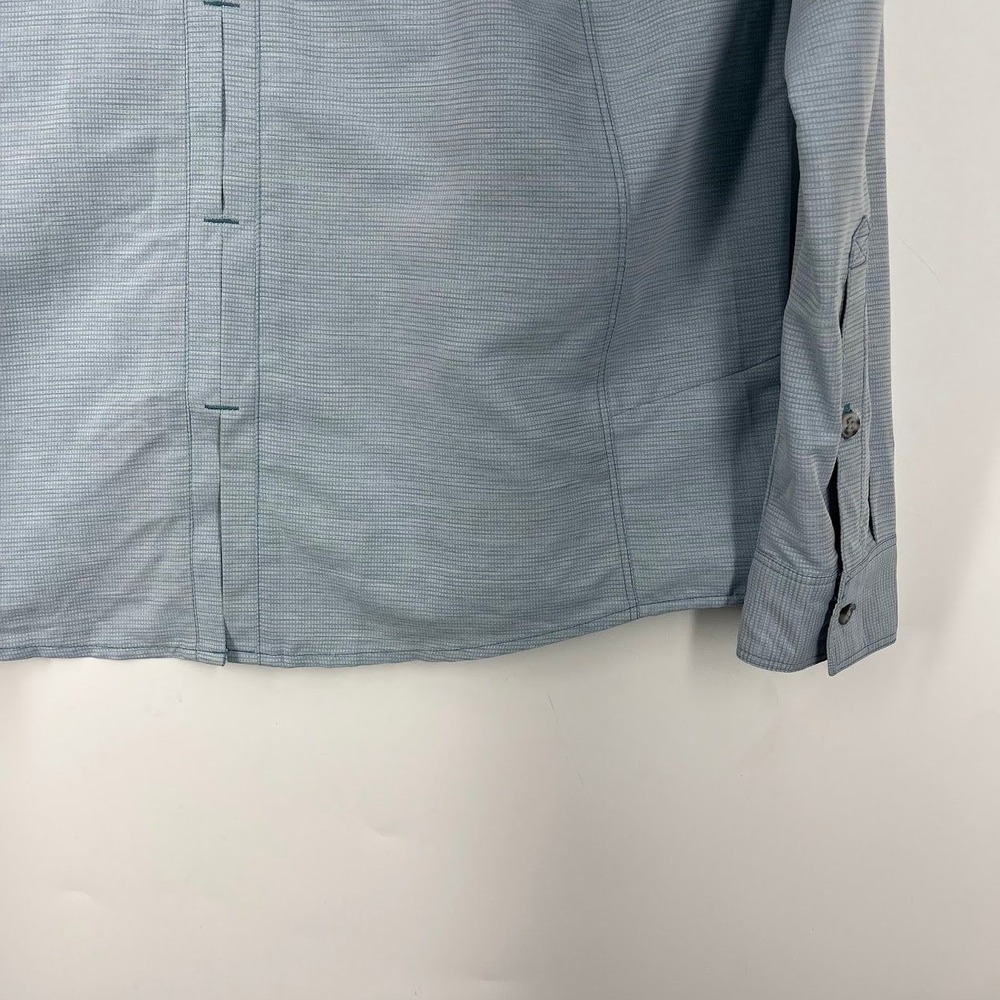 Mountain Hardwear Canyon Long Sleeve Shirt Blue OL7121 Womens Large Ventilated - Picture 8 of 14